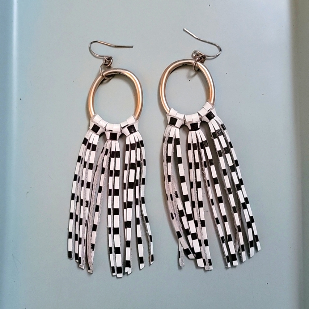 Artisan Leather Handmade Earrings